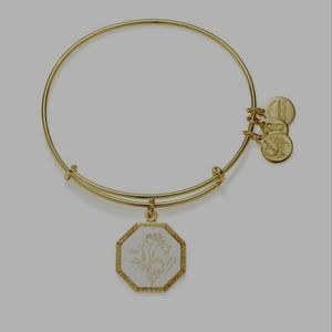 🌱Sweet Pea Alex an Ani Charm bangle Bracelet 🌱